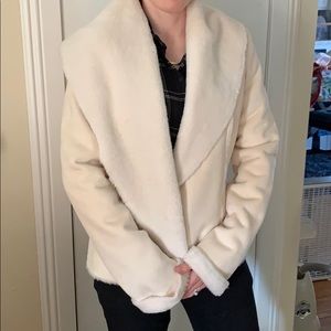 White House / Black Market suede like jacket small